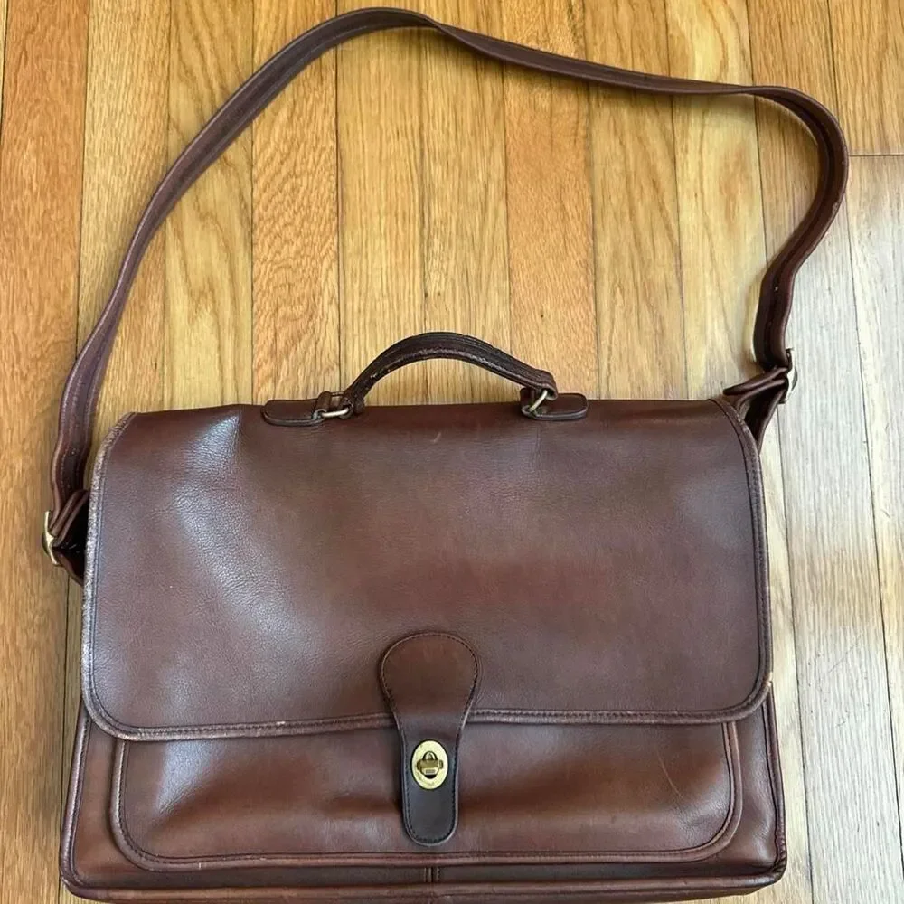 Coach Vintage Metropolitan Brief Bag British Tan Brown